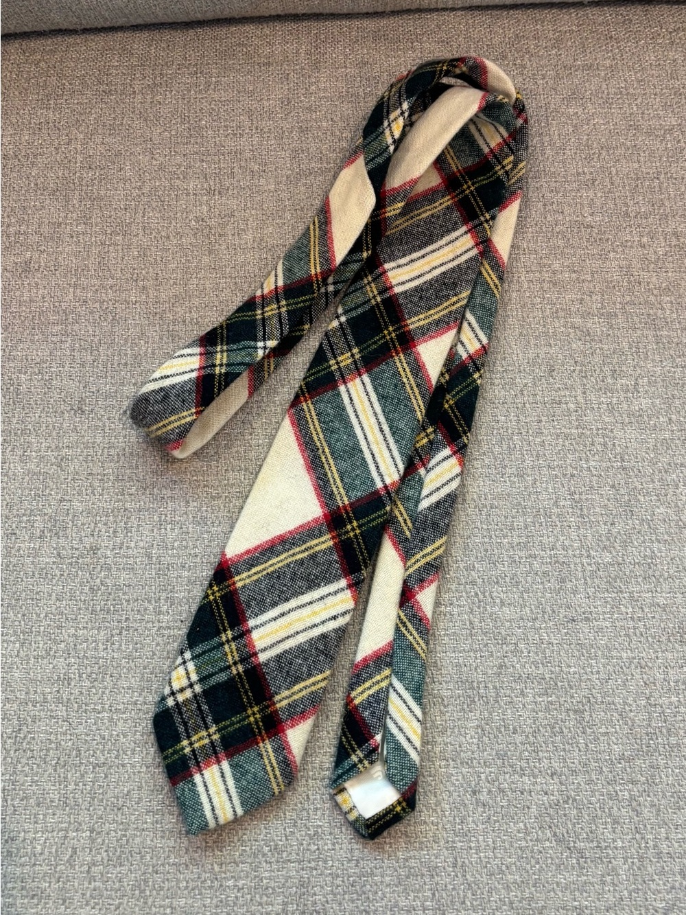 Tartan Plaid Wool Skinny Tie
